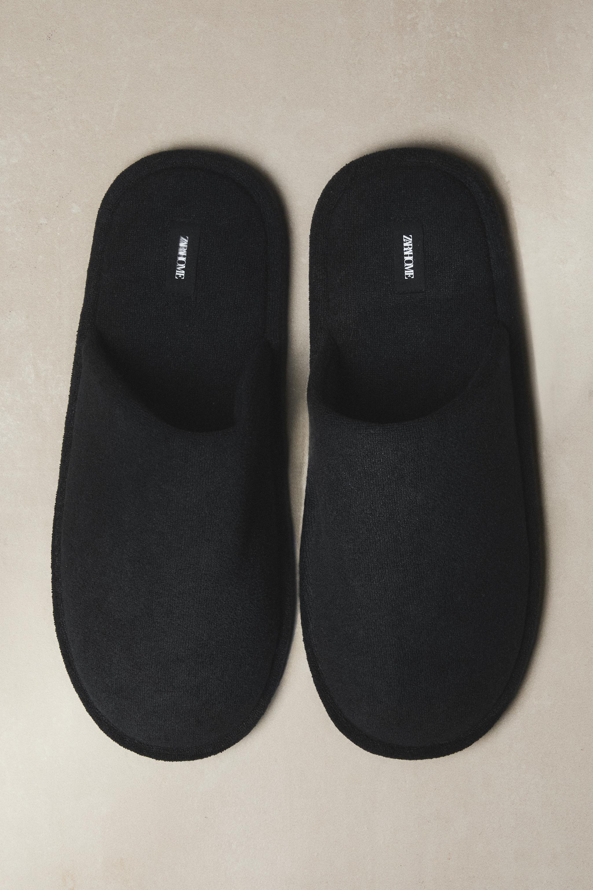 CHAUSSONS TISSU ÉPONGE SALLE DE BAINS